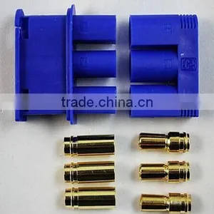 5.0mm Gold Plated Connector With Blue EC5 Plastic Housing Support Current 90A thumbnail-1