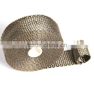 Heat Motocycle Car Exhaust Thermo Turbo Wrap Tape 2" X 5M/10m Fireproof Cloth Roll Black 1022C Car Insulation thumbnail-3