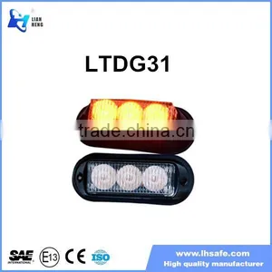 3 LEDs Warning Strobe Dash Grill Light Tow Truck Dash Mount Strobe Lights LTDG31 thumbnail-1