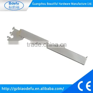 1/2" Holes 1" Center Standard Straight Rails Shelf Support Arm, With Stop End thumbnail-1