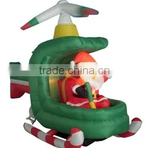 Inflatable Santa in Helicopter thumbnail-2