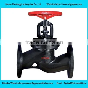 DIN Cast Iron Angle Globe Valve thumbnail-2