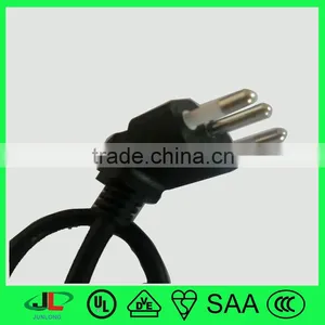 DongGuan Factory UC Certified Three Prong Power Cord Plug Brazil Three Prong 90 Degree Power Cord thumbnail-1