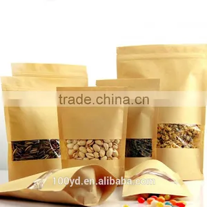 Chinese Homemade Paper Bag With Logo Print Kraft Grocery Paper Bag for Food thumbnail-1