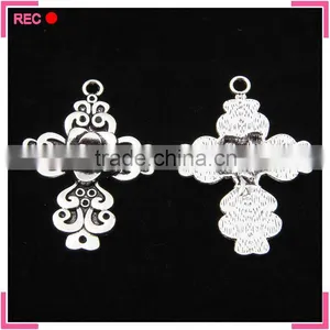 Zinc Alloy Charms for Jewelry Making, Cross Shaped Cheap Charms thumbnail-1