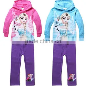 Cute Children Frozen Clothing Set Girls Elsa Costume Dress With Top Kids Frozen Clothes thumbnail-1
