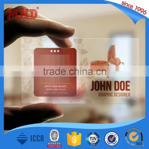 MDP417 Custom Transparent Plastic Business Card thumbnail-5