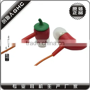 New Novelty Red Peper Earphone thumbnail-1