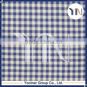 Blue Minimatt Check Checks Curtain Checks Yarn Blackout Fabric for Hotel thumbnail-1