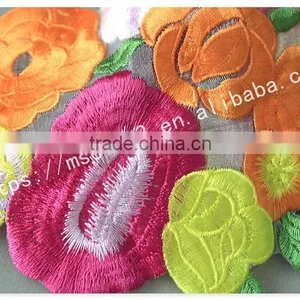 Newest Design Beautiful Flower Embroidery Organza Lace With Organza thumbnail-6
