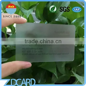 Custom Printing CR80 Shaped Transparent Pvc Card thumbnail-4