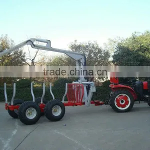 Tractor Log Crane and Trailer thumbnail-1