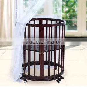 New-Style Wooden Baby Crib / Baby Cot / Baby Bed With Wider Slats thumbnail-1