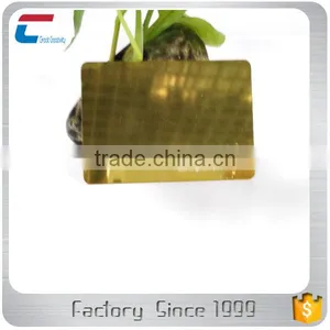 Customzied Printed Shining Golden Mirror Metal Cards thumbnail-5