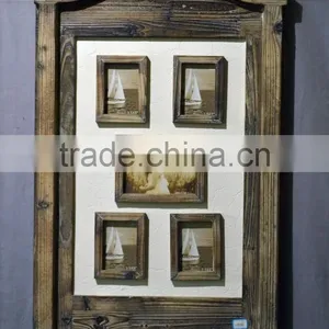2016 Latest Wooden Decorative Wall Shelf With Frames thumbnail-3