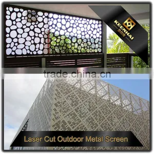 304 Stainless Steel Decorative Laser Cut Outdoor Perporated Metal Screen thumbnail-1