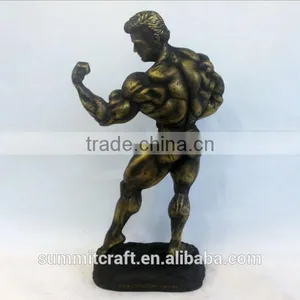 Plating Bodybuilding Figurine Trophy Resin Bodybuilding Awards thumbnail-1