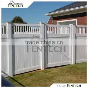 Fentech White Top Standard Privacy PVC Wall Fence thumbnail-1