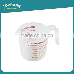 Toprank Walmart Supplier New Style 500ML PP Plastic Transparent Kitchen Measuring Tools Digital Scale Measuring Cup thumbnail-1