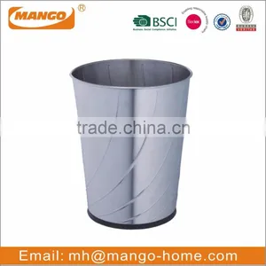 Hot Sale Novelty Open Top Stainless Steel Trash Can thumbnail-2