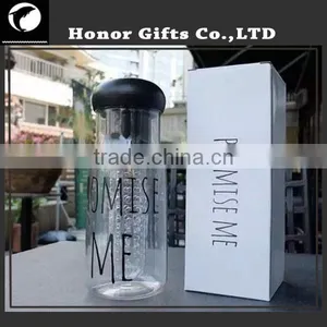 Promotional Giveaway Popular Cheap Plastic Water Bottle With Infuser thumbnail-4