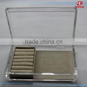 Wholesale Custom Luxury Transparent Acrylic Custom Jewelry Organizer Box thumbnail-1
