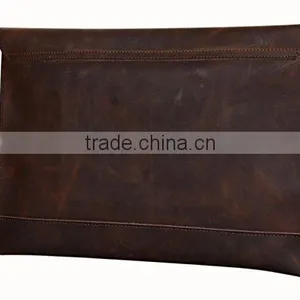 Crazy Horse Genuine Leather Clutch Briefcase Laptop Bag for MacBook Air or Apple Ipad thumbnail-2