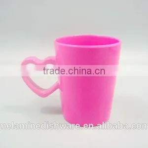 Pink Solid Color Water Cup With Cute Design and Handle thumbnail-1