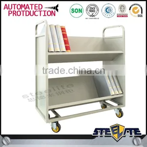 Library Equipment Furniture Double Side Metal Display Ladder thumbnail-2
