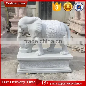 Abstract Animal Statue, Marble Elephant Sculpture Carving thumbnail-2