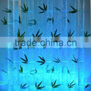 Home Glowing Water Bubble Acrylic Bamboo Tube Decorative Bamboo Wall Panel thumbnail-1