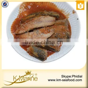 New Processing Easy Open End Canned Mackerel in Tomato Sauce thumbnail-1