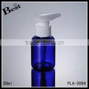 Travel Size Plastic Bottles50ml Hair Shampoo Bottle Shampoo Pump Blue Bottle Hair Shampoo thumbnail-3