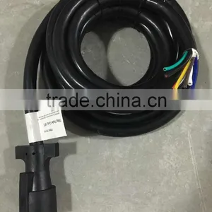 S10333 7 Way Rv Blade Molded Trailer Wire 8' Feet Replacement Cable Cord Harness With Premium Double Prong Connector End Plug thumbnail-1