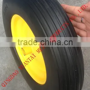 14" High Quality Environmental Protection Abrasion Resistant PU Wheel thumbnail-1
