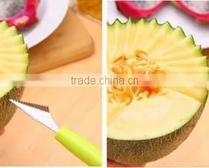 2 in 1 Dual Head Fruit Knife Dig Ball Scoop Spoon Carving Ice Cream Melon Baller thumbnail-3