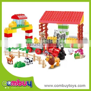 Hot Sale Educational Diy Toy Kids Building Block Toy Farm Set thumbnail-1