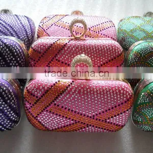 Dense Drilling Rhinestone Evening Clutch Bag thumbnail-3