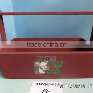 Wooden Flower Pot Planters With Handle for Garden Home Decoration thumbnail-3