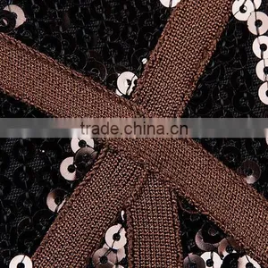 2015 High Quality Round Neck Long Sleeve Knee Length Celebrated Dress With Mesh thumbnail-6