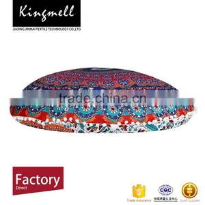 Customized Digital Printed Floor Cushion Polyester Roud Cushion thumbnail-1