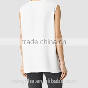 2016 Fashion Lightweight Knot Hemline Sleeveless Tank Top HST8036 thumbnail-3