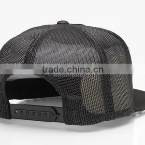 Cheap Flat Brim 100 Polyester Trucker Cap thumbnail-3