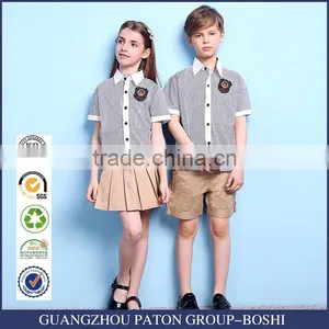 Wholesale Classic Design School Shirt And Khaki Skirt And Short Pants thumbnail-1