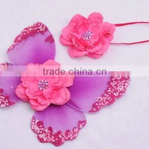 Infant Girl Photo Photography Props Newborn Baby Angel Wing With Headbands thumbnail-5