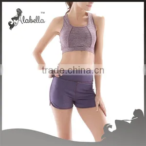 Bottom Price Hot Sell Women Summer Melange Fabric for Yoga &fitness Wear thumbnail-1