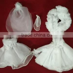 Hand Made Doll Wedding Dress - Set thumbnail-2
