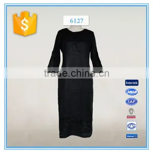 Indian Ladies Embroidery Linen Dress thumbnail-1