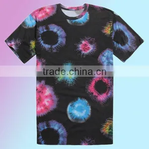 Bright Colorful Full Sublimation Print t Shirt for Men thumbnail-1