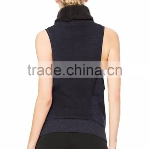 Yoga Frost Winter Vest in Black Heather Gym Singlets thumbnail-2